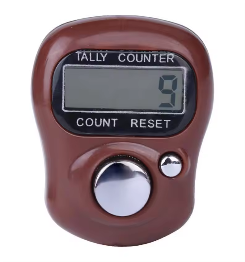 hot Mini LCD Digital Display Finger Ring Tally Counter Golf Sport Counter Muslim Digital Tasbih Counter