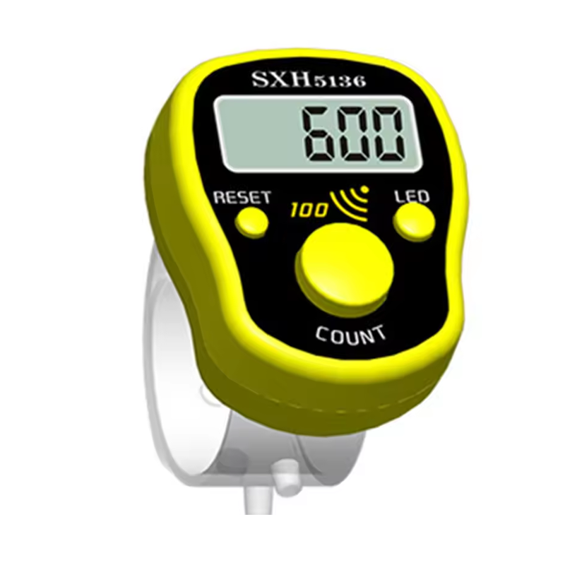 Mini Wholesales Portable Electronic Digital  Tasbin Counter LCD Electronic Tally Counter Hand Held Finger Ring Tally Counter