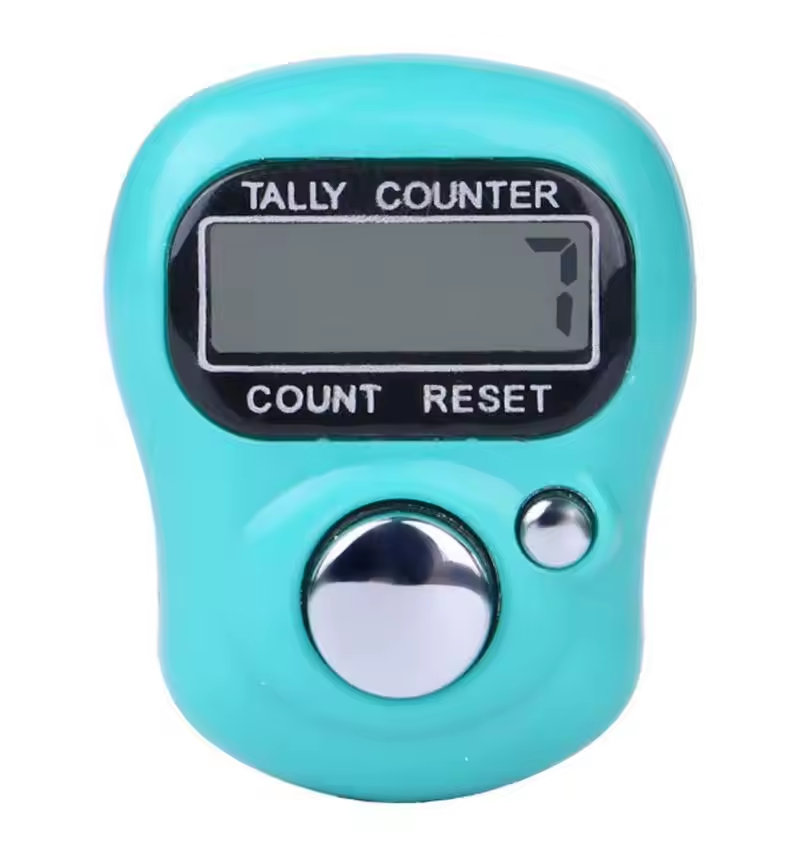 hot Mini LCD Digital Display Finger Ring Tally Counter Golf Sport Counter Muslim Digital Tasbih Counter