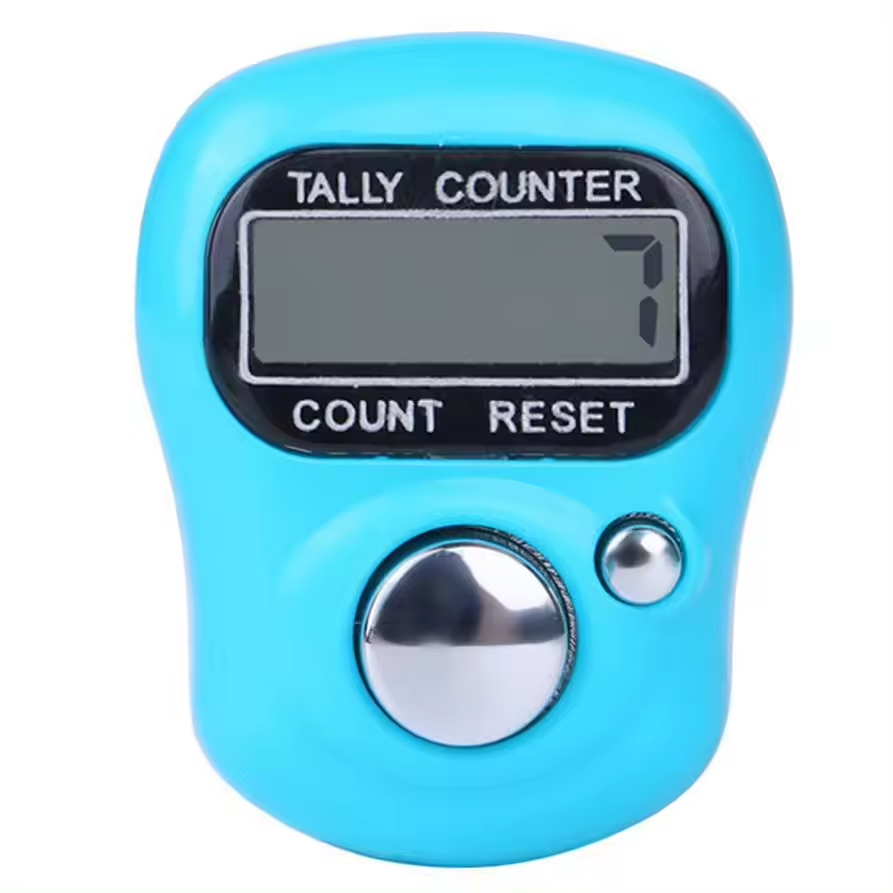 hot Mini LCD Digital Display Finger Ring Tally Counter Golf Sport Counter Muslim Digital Tasbih Counter