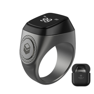 Muslim smart ring for prayer reminder iqibla zikr ring smart tasbih electronics with azan clock digital tasbih counter