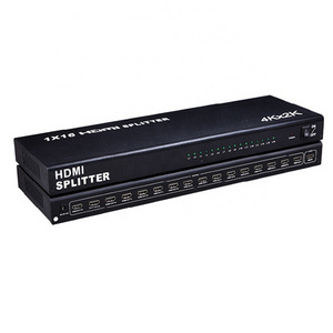 HDMI Splitter 1 in 16 Out 4K Ver1.4 HDCP,1x16 Powered HDMI Splitter Supports @30HZ Full HD1080P 3D