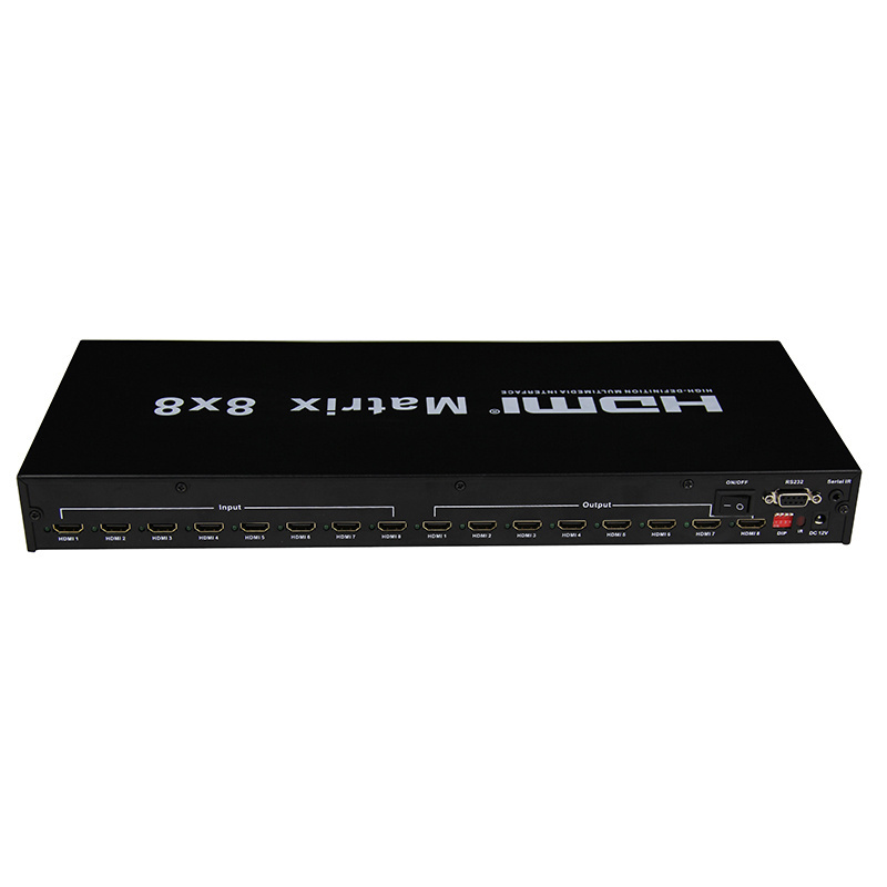 8x8 HDMI Matrix Switch with HDMI 8 in 8 Out Full Channels Support 4Kx2K@30Hz,HDCP 1.4