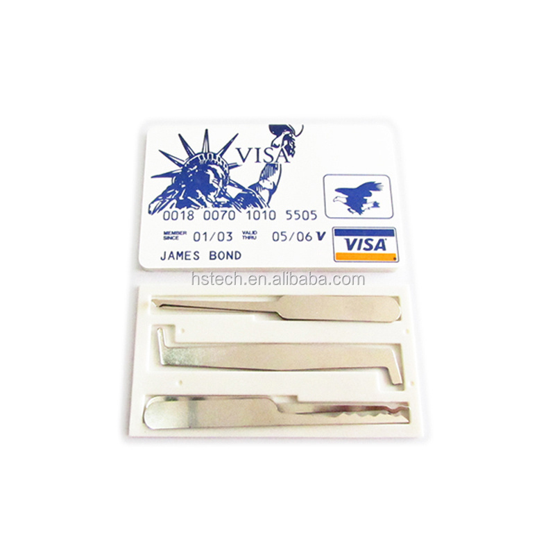 james bond Credit Card Lock Pick Set Lock Pick Mini Tools