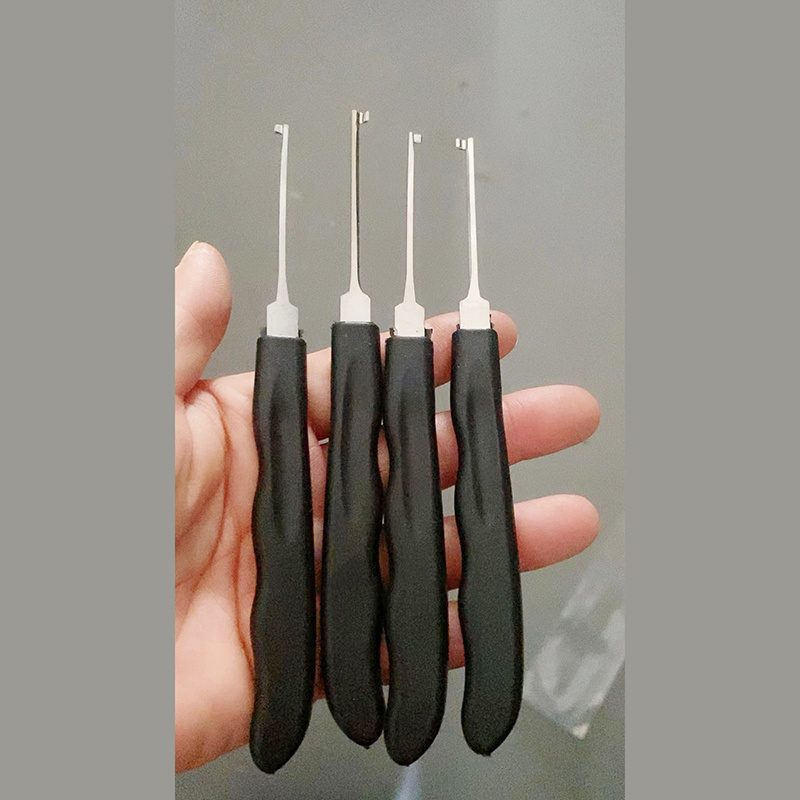 high quality durable 4pcs Dimple Lock Pick set auto smart used lock pick set