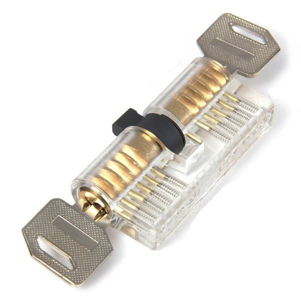 Pick Inside Padlock Transparent Picks Tools for Locksmith Practice Training Key Copper