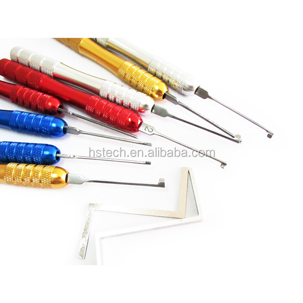 China supplier huk Portable 8+2 dimple kaba Practice Unlocking locksmith Tool Set Keys Remove Tools with Lock Pick