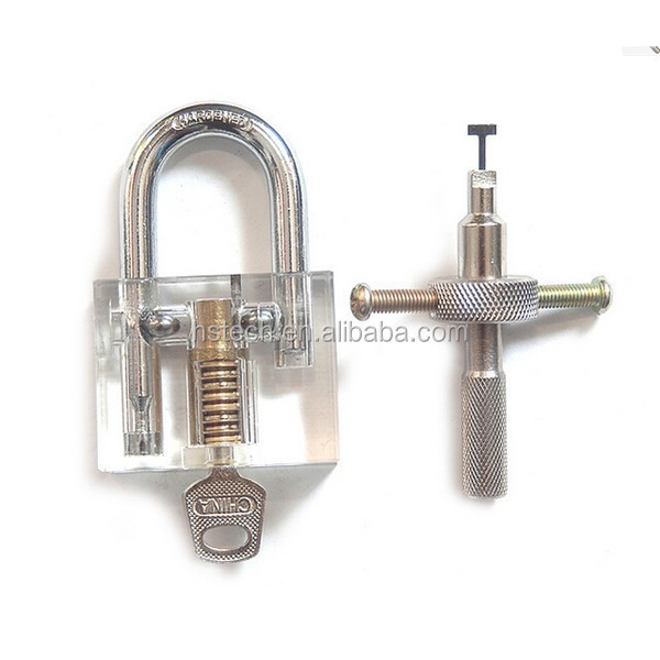 hot sale Unlocking Locksmith Practice Lock Pick Key Extractor Padlock Lockpick Tool Kits