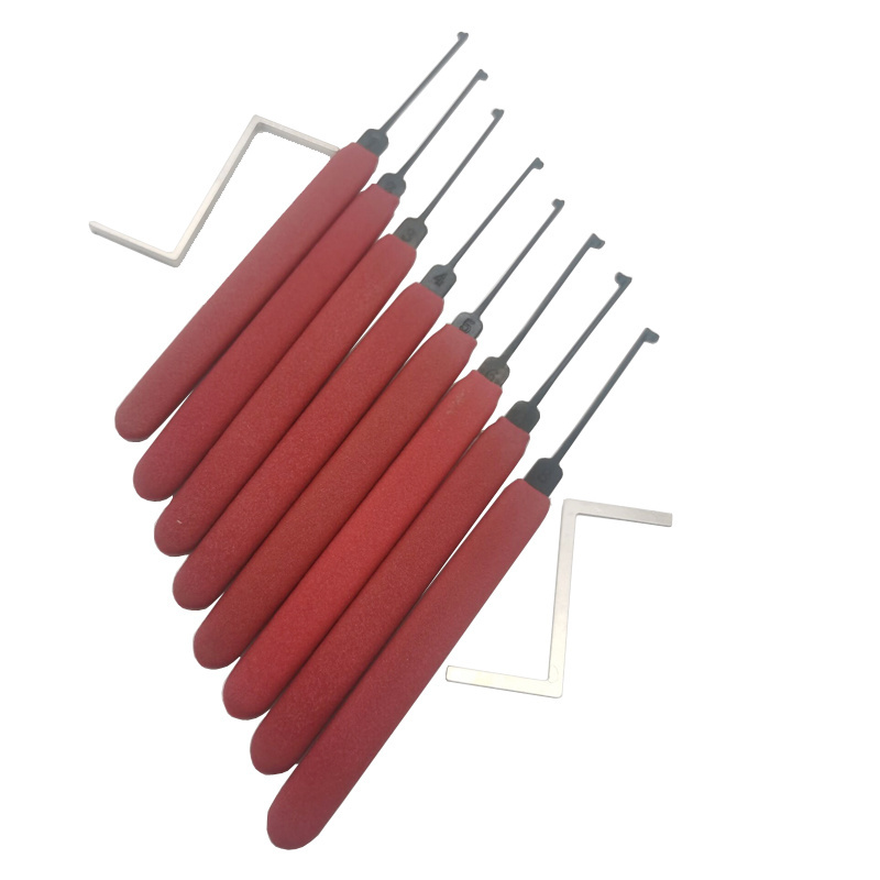 Red kaba lock picks tools 8+2 for HUK lockpicking tools lockpicking tool set