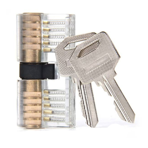 Pick Inside Padlock Transparent Picks Tools for Locksmith Practice Training Key Copper