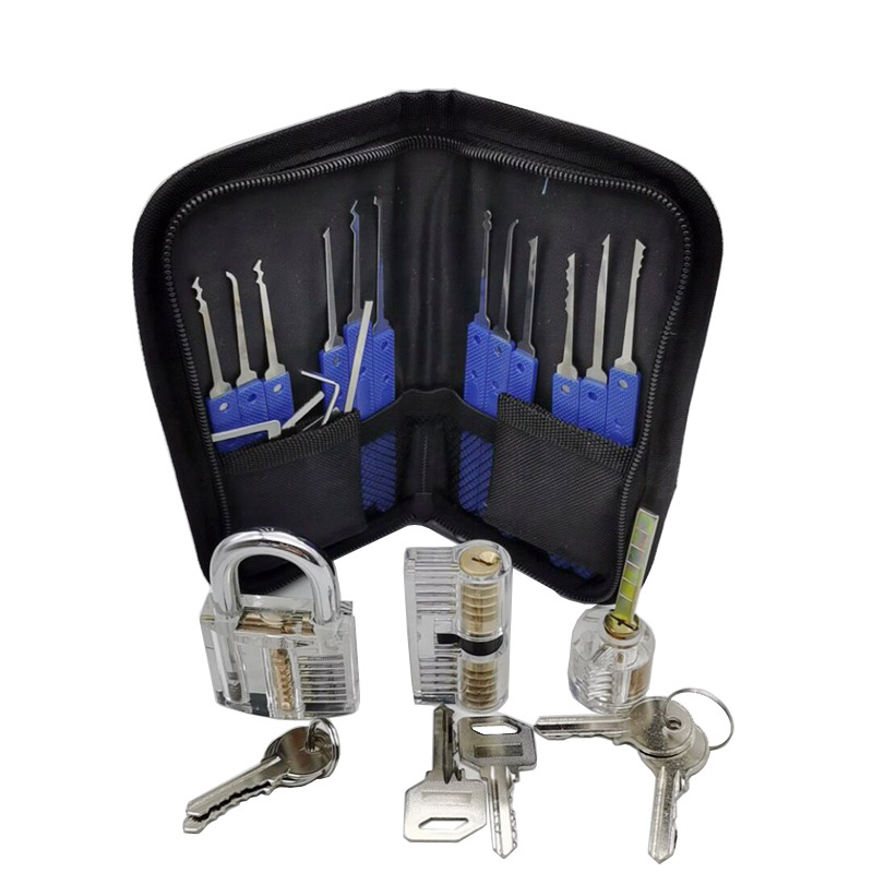 20 Pcs Cutaway Practice Padlock lock picking kit With Broken Key Removing Hook Extractor Set  China locksmith suppliers