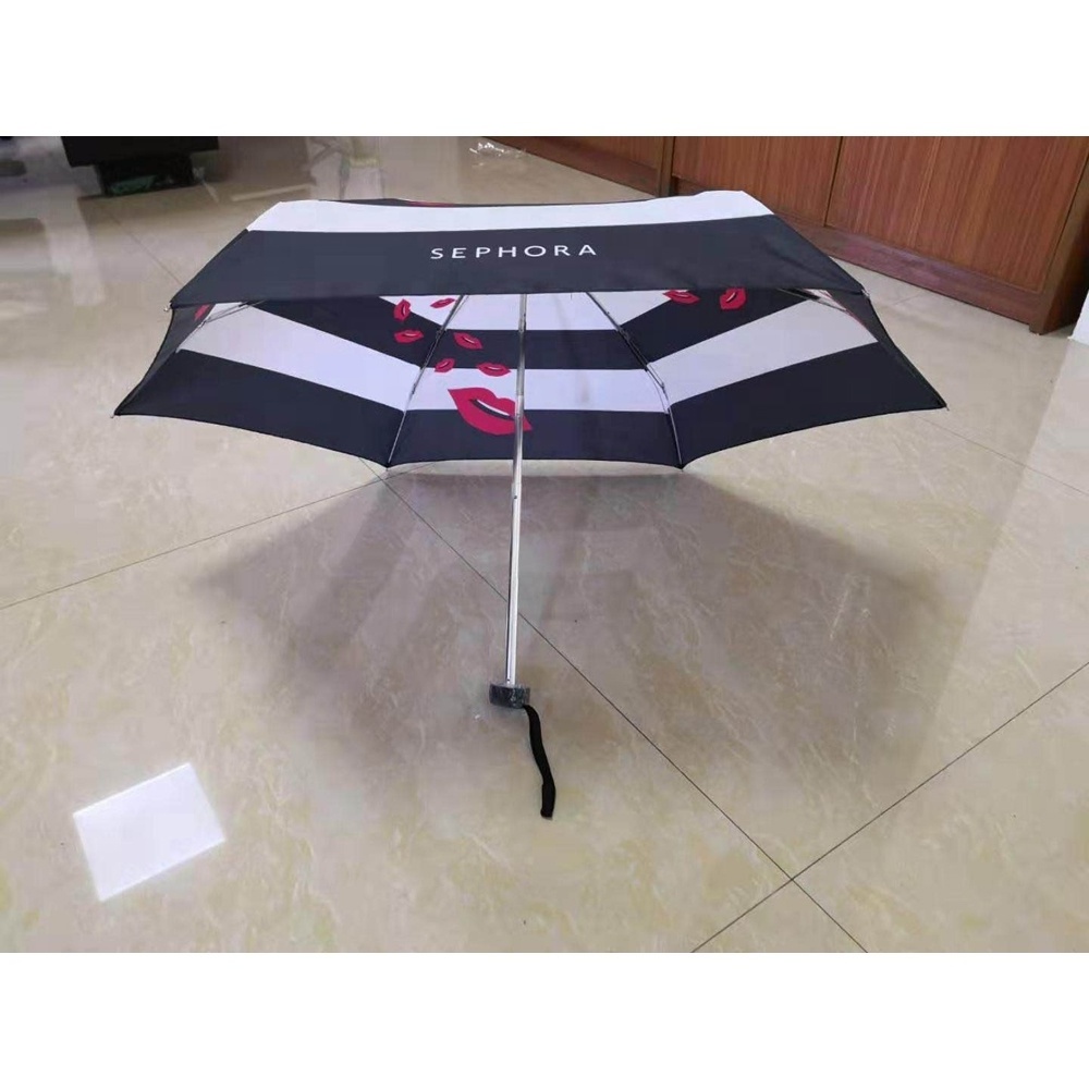 waterproof women 5 fold small phone umbrella gift ladies girls light compact pocket uv capsule mini umbrella