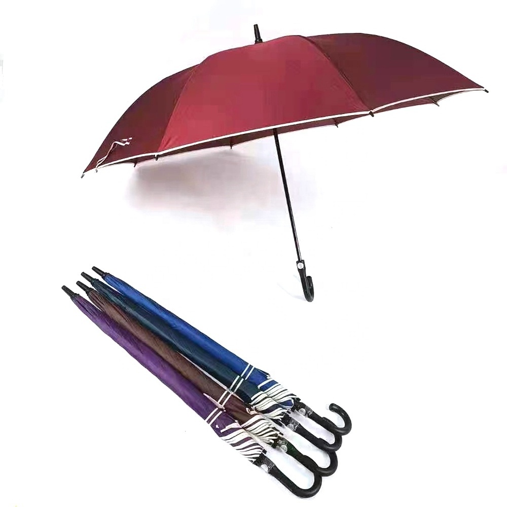 Golf Umbrella With Logo Print Extra Large Automatic Fiberglass Frame Waterproof Big Umbrella Wholesale