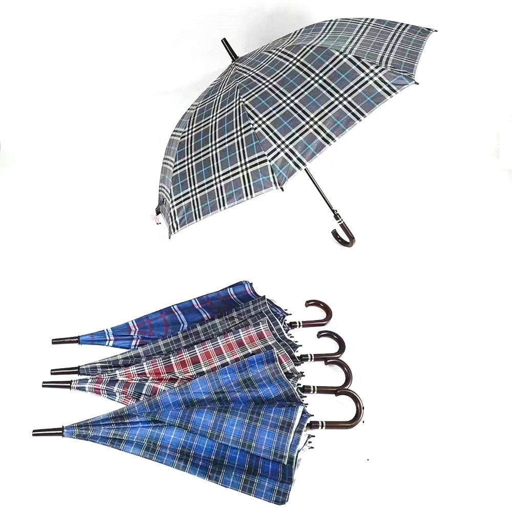 Golf Umbrella With Logo Print Extra Large Automatic Fiberglass Frame Waterproof Big Umbrella Wholesale