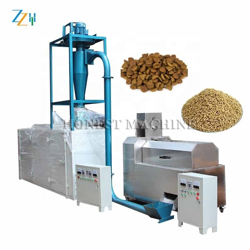 Large Capacity Poultry Feed Production Machine / Pellet Machine Animal Feed / Dry Pet Food Production Line