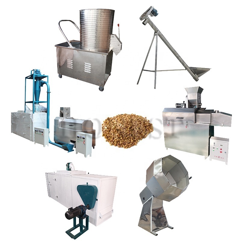 Large Capacity Poultry Feed Production Machine / Pellet Machine Animal Feed / Dry Pet Food Production Line