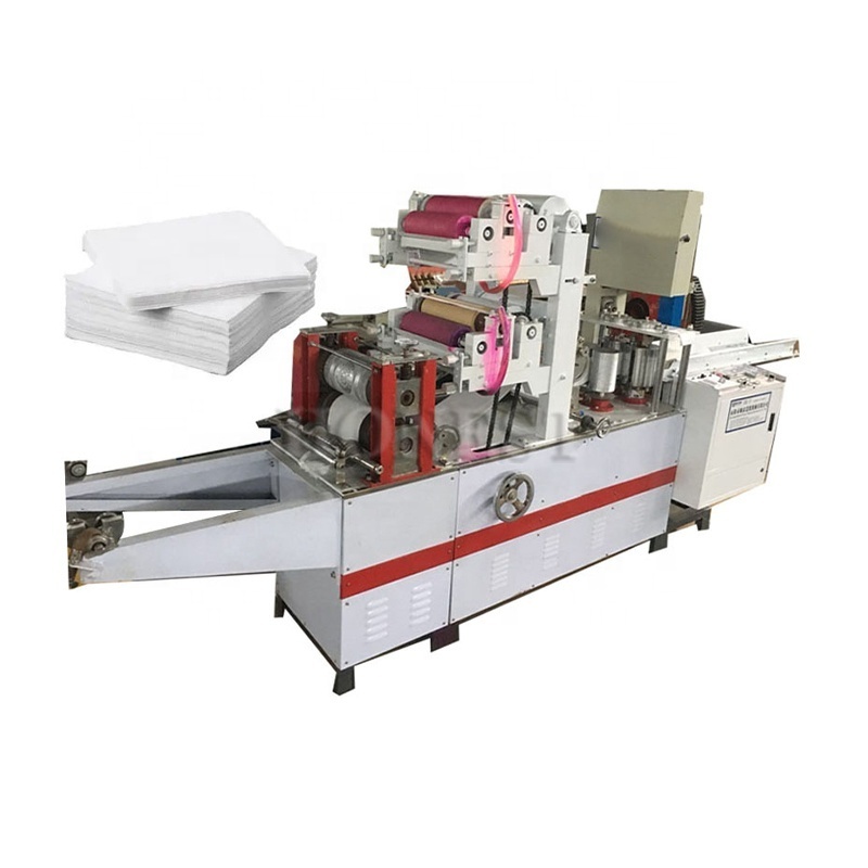 High quality full automatic napkin paper making machine/ napkin paper making machine and printer/napkin paper making machine