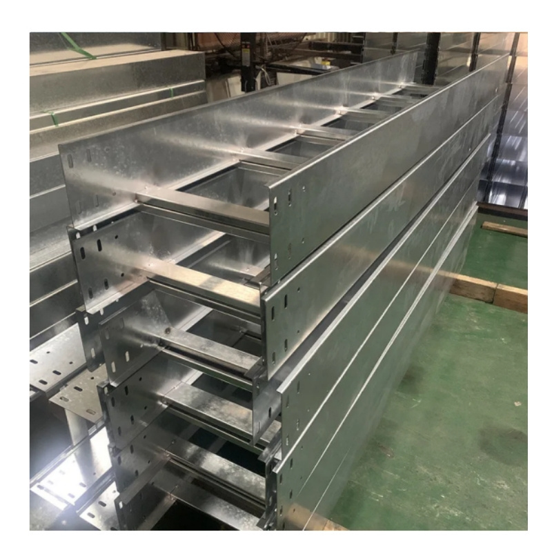 100mm 150mm 300mm 600mm galvanized steel electric cable ladder tray  hot dip galvanized ladder type cable tray