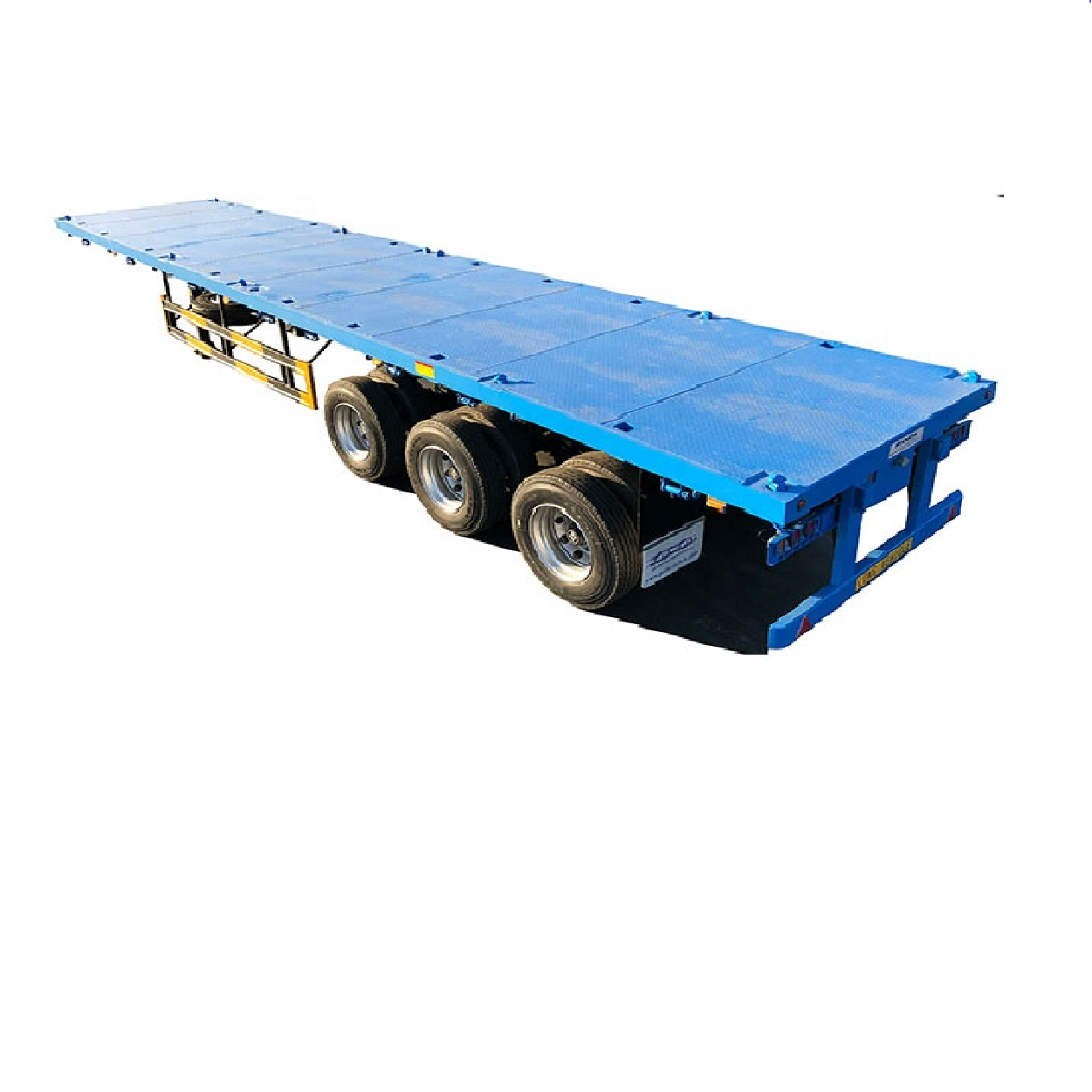 Heavy duty 40ft double axles terminal container carrier platform 2 axle container trailer flatbed trailer flat bed semitrailer