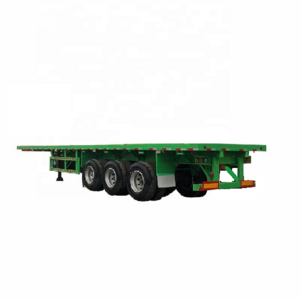 Heavy duty 40ft double axles terminal container carrier platform 2 axle container trailer flatbed trailer flat bed semitrailer