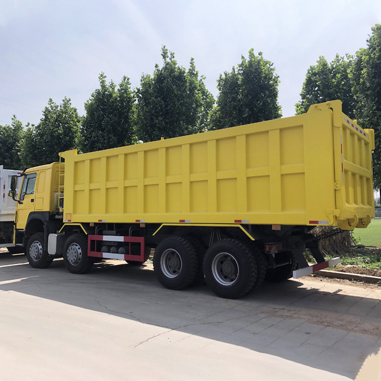 China Price Sinotruk Howo 8X4 12 Wheel  Load 40 45 Ton Rear Tipper Dumper Trucks Transport Stone Sand Mining Dump Truck For Sale