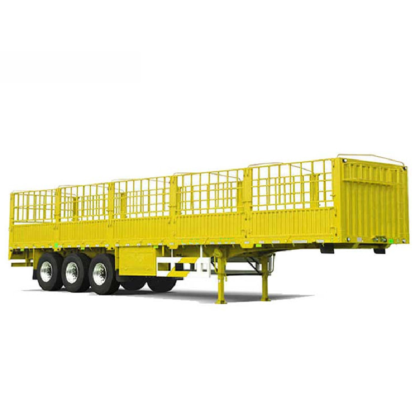 Manufacturer 3 Axles Aluminum Fence Stake Semi Trailer Cargo Transport Semi Trailer Truck 2023 year Widely Used Trailer For Sale