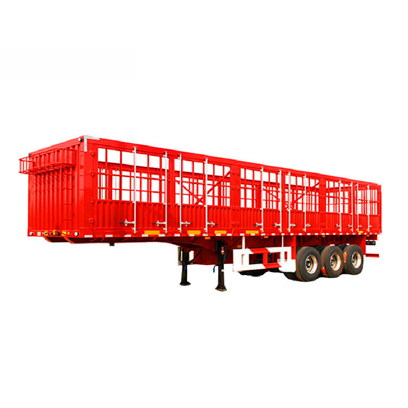 Manufacturer 3 Axles Aluminum Fence Stake Semi Trailer Cargo Transport Semi Trailer Truck 2023 year Widely Used Trailer For Sale