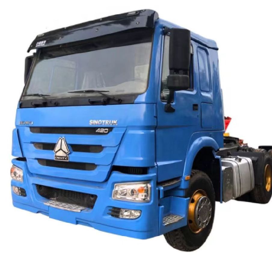 Most Popular Trailer Head Stock Used HOWO 4x2 340Hp 371Hp Euro2 4 5 Tractor Trucks Heads 6 Wheel Tires Tractor Truck For Sale