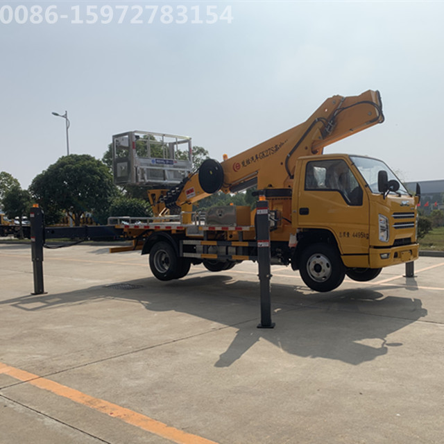 Aerial vehicle 28 meters high work vehicle The climbing car Telescopic aerial working vehicle