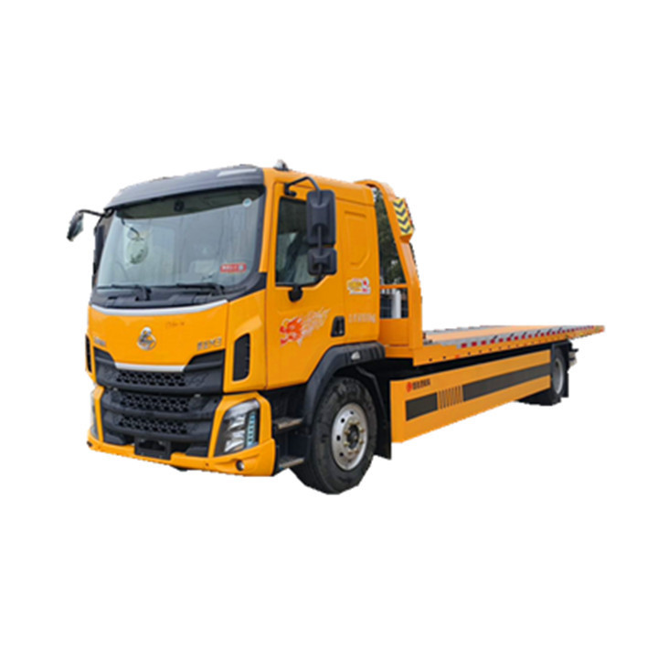 Liuqi 4x2 wrecker truck 220HP Euro 6 flatbed tow truck plate length 7.6m can carry 15 tons Flat Bed Recovery Truck for sale