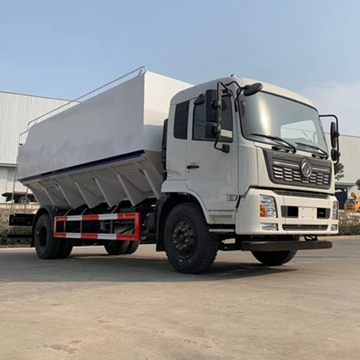 Dongfeng bulk feed truck 190 HP Euro 3  20 square bulk feed truck Animal feed truck