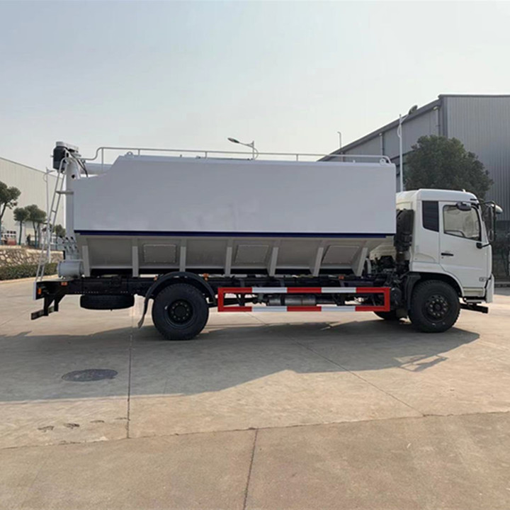 Dongfeng bulk feed truck 190 HP Euro 3  20 square bulk feed truck Animal feed truck