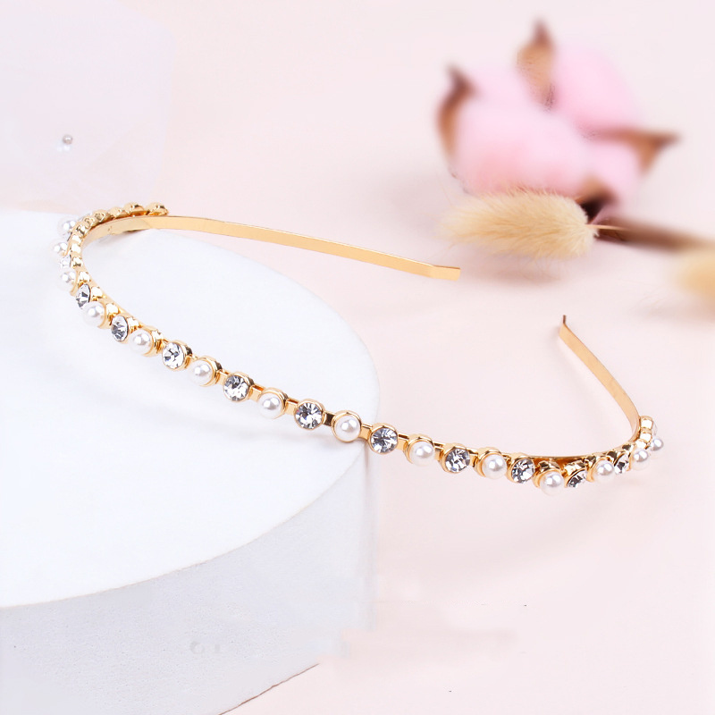 new fashion hairbands jewelry rhinestone accessories  fine edge pearl headband