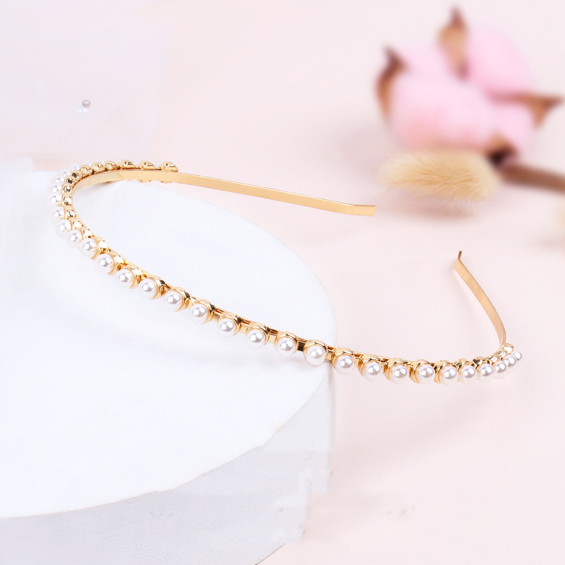 new fashion hairbands jewelry rhinestone accessories  fine edge pearl headband