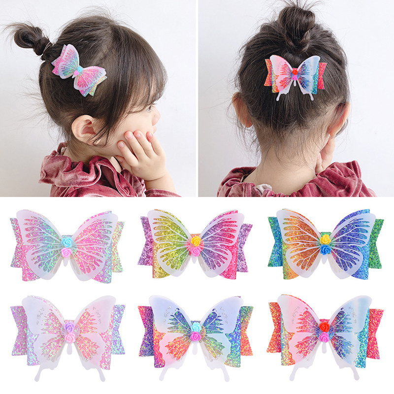 Wholesale Girls Gifts Bows Cute Hair Clips Pretty Baby Hairpins Princess Party Hairgrip