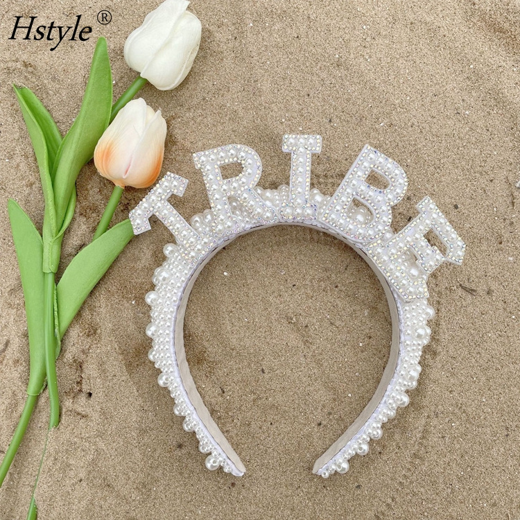 Pearl Bride Headband - Bachelorette Party Decorations Bride to Be Headband Bride Hairband Bridal Shower Wedding Gifts SD174