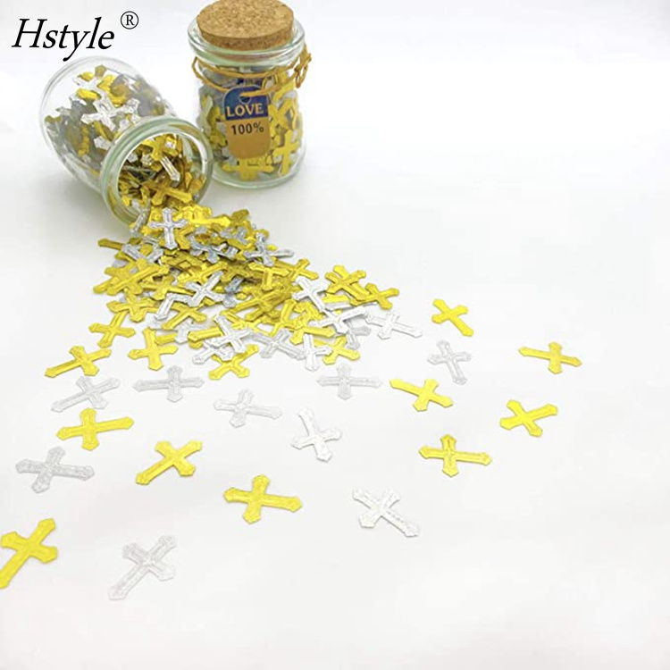 Easter Confetti Cross Table Confetti Religious Party Communion Baptism Thanksgiving Party Christening Wedding Baby Shower HS612