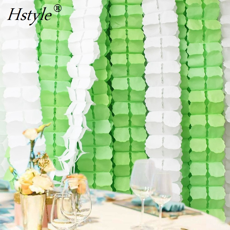 DIY Four Leaf Clover Paper Garland 4-Leaf Clover Paper Streamer Wedding Bridal Shower Bachelorette Engagement Paper Flowers S010