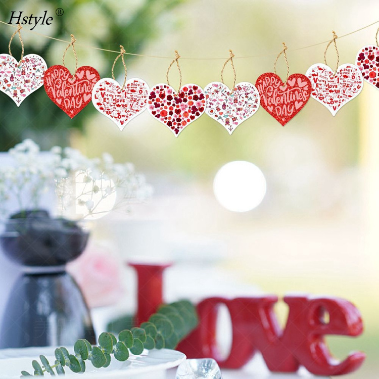 Valentines Day Hanging Decor Heart Swirls Love Heart Decorations for Home Classroom Office Wedding Party Door Decor SD2084