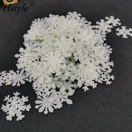 50Pcs Luminous Snowflake Wall Stickers Glow In The Dark Decal for Kids Baby Rooms Bedroom Christmas Home Decoration SD1593