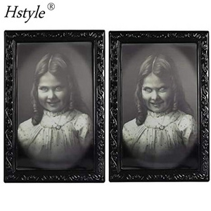 Halloween Decoration 3D Changing Face Moving Picture Frame Portrait Horror Decoration for Horror Party Castle House SD985