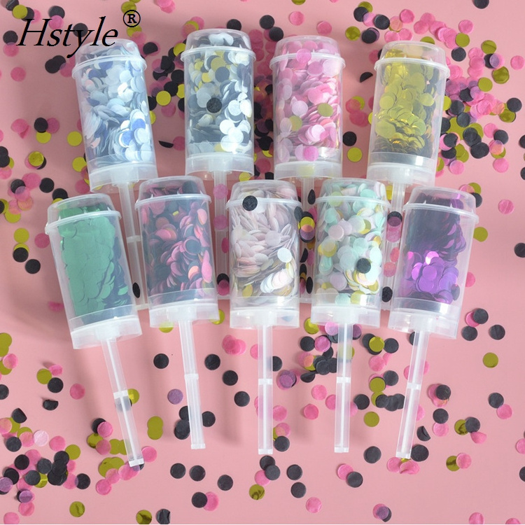 Eco-friendly Wedding Favors Mini Party Popper Handheld Push Pops Confetti SD020