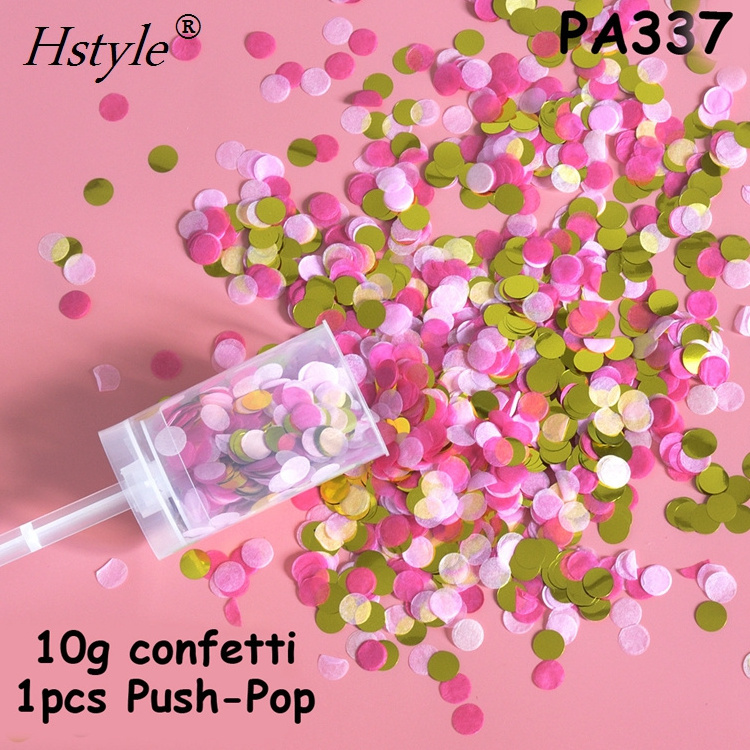 Eco-friendly Wedding Favors Mini Party Popper Handheld Push Pops Confetti SD020