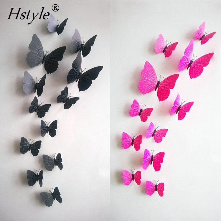 White Butterfly Stickers Card Making Stickers Wall Sticker 3D Crafts Butterflies SD102