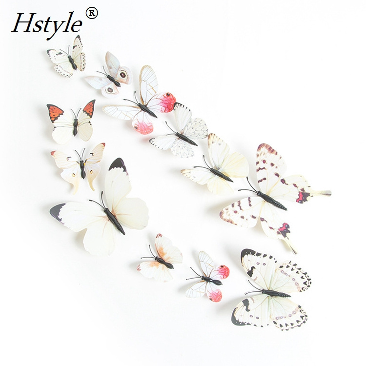 White Butterfly Stickers Card Making Stickers Wall Sticker 3D Crafts Butterflies SD102