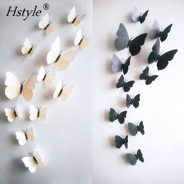 White Butterfly Stickers Card Making Stickers Wall Sticker 3D Crafts Butterflies SD102