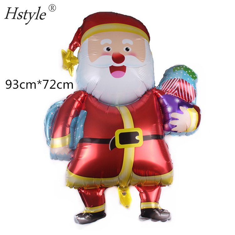 Christmas Decor Balloons Giant Santa Claus Mylar Foil Balloon Elk/Snowman/Reindeer/Candy Cane/Tree Xmas Party Supplies SBF512