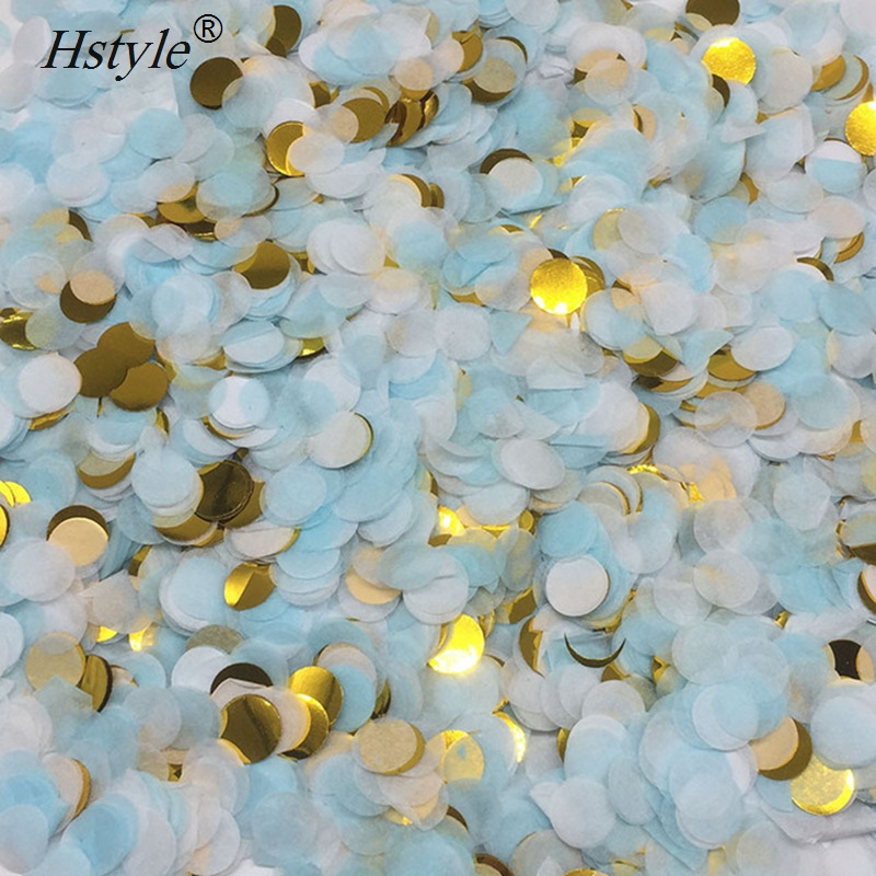 25mm Pink Rosy Gold Round Shaped Small Paper Confetti  for  Wedding Party Decoration SVPD4