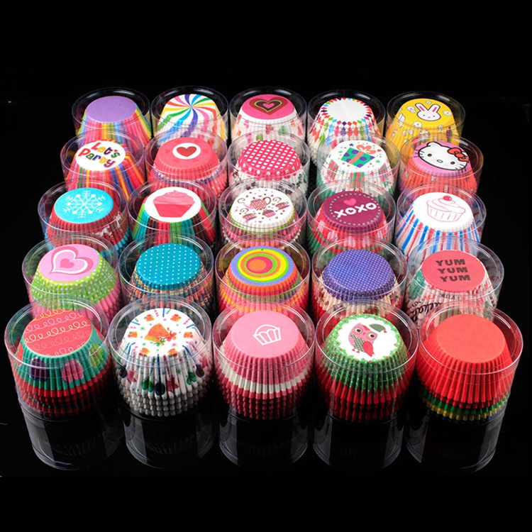 Cupcake liners Rainbow Standard Paper Baking Cups Cupcake Liners Muffin Baking Cupcake Mold to Use for Pans PQ340