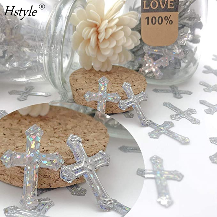 Easter Confetti Cross Table Confetti Religious Party Communion Baptism Thanksgiving Party Christening Wedding Baby Shower HS612